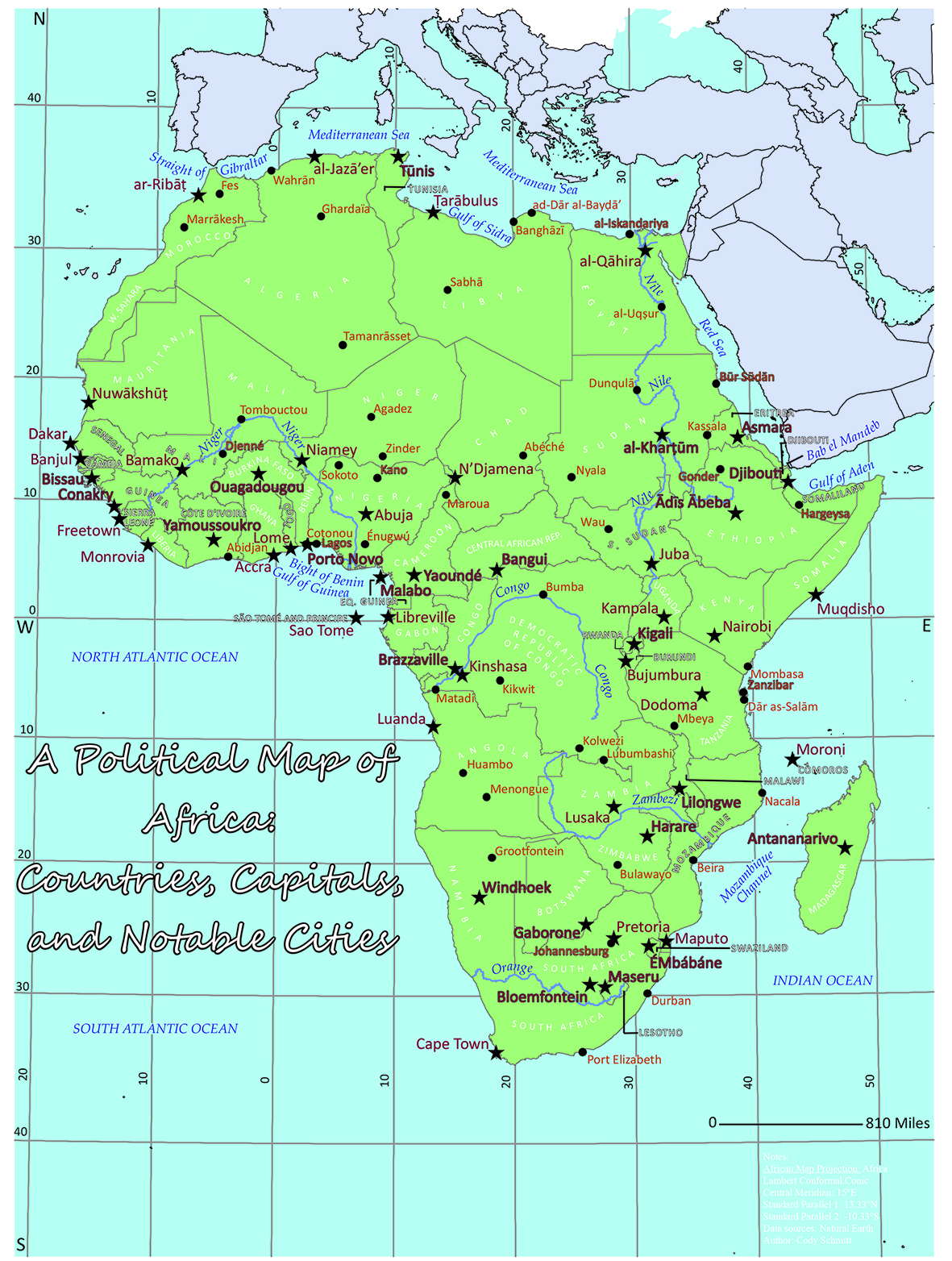 A Political Map of Africa
